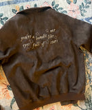 EMBROIDERED CUSTOM MADE COWBOY FAUX LEATHER BOMBER STYLE JACKET ** Will ship out by Jan 31st :)**