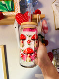 CUTE MUSHROOMS 20oz GLASS (LID/STRAW SOLD SEPARATELY)
