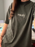“please” EMBROIDERED TSHIRT CREW OR HOODIE