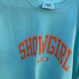 “SHOWGIRL EST. 2025” PRINTED TEE (I need to take and upload photos but here’s video of them so cute!)