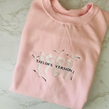 1989 Taylors Version EMBROIDERED Sweater