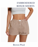 Janie Embroidered Boxer Shorts