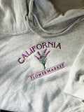 GREY “CALIFORNIA” Lavender Embroidered HOODIE