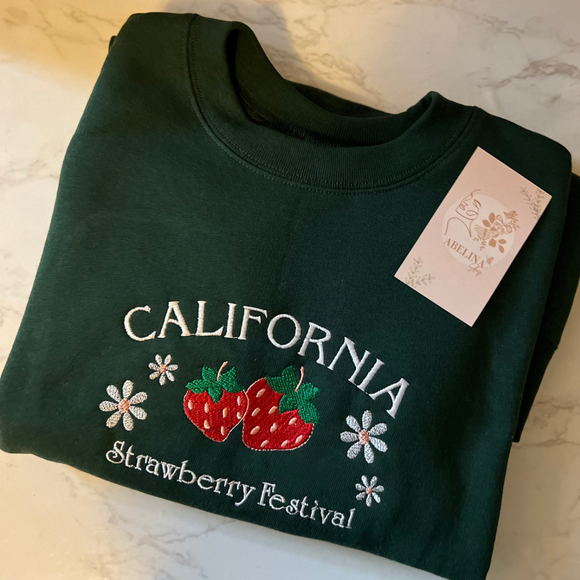 California Strawberry 🍓Festival Crewnecks