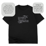 “if it’s meant to be it will be I forgive it all as it comes back to me” Gothic Font Version Embroidered Hoodie Sweater or T-shirt