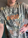 “WOOD” Embroidered Camouflage or Mint Options
