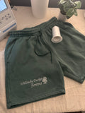 “Willouby Tucker Forever” with tree Embroidered Shorts - Men’s sizing (sage green color shown)
