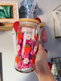 LITTLE STRAWBERRIES N DAISIES 20oz CUP (LID/STRAW SOLD SEPARATELY)