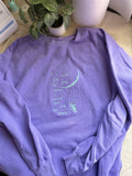 MOON SONG “if I could give you the moon I would give you the moon” GLOW IN THE DARK Embroidered Hoodie or Sweater - fits loosely men’s sizing