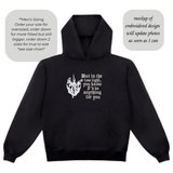 “But in the low light you know I’d do anything for you” melting heart shaped candle Embroidered Hoodie Sweater or T-shirt (Men’s sizing order your size for oversized fit)