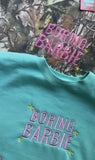“BORING BARBIE” Embroidered Camouflage or Mint Options