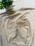YOU’RE A COWBOY LIKE ME EMBROIDERED CORDUROY CREWNECK WITH BACK EMBROIDERY!  (OVERSIZED **MENS SIZING** (SIZE DOWN RUNS LARGE XL FITS LIKE A 2X)