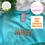 “HONEY” Embroidered Camouflage or Mint Options