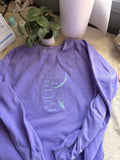 MOON SONG “if I could give you the moon I would give you the moon” GLOW IN THE DARK Embroidered Hoodie or Sweater - fits loosely men’s sizing