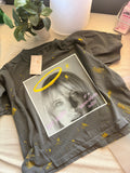BOXY CROP STYLE* Ego Death At A Bachelorette Party Splattered Paint Tee (Halo Hayley Version)