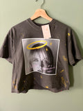 BOXY CROP STYLE* Ego Death At A Bachelorette Party Splattered Paint Tee (Halo Hayley Version)
