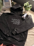 “God loves you but not enough to save you”  Rosary version Embroidered Hoodie Sweater or T-shirt - Men’s sizing order your size for oversized fit