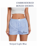 Janie Embroidered Boxer Shorts