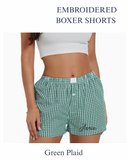 Janie Embroidered Boxer Shorts