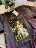Ego Death At A Bachelorette Party Splattered Paint Tee (Wedding dress version)