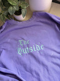 “THE OUTSIDE” GLOW IN THE DARK Embroidered Hoodie Sweater or T-shirt - Men’s sizing order your size for oversized fit