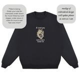 “I loved you when it hurt inside too” ANATOMICAL HEART Wrapped in Barbed Wire Version Embroidered Hoodie Sweater or T-shirt