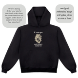 “I loved you when it hurt inside too” ANATOMICAL HEART Wrapped in Barbed Wire Version Embroidered Hoodie Sweater or T-shirt