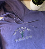 Lavender “FLOWER MARKET” Embroidered HOODIE