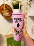 FIX YOUR WINGS & TRY AGAIN 22oz COLD CUP