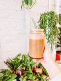 Green Glass Straw for 16oz Glass