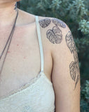Monstera Leaves Temporary Tattoo