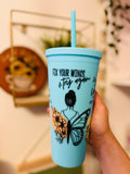 FIX YOUR WINGS & TRY AGAIN 22oz COLD CUP