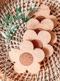 Floral Cork Coaster for Glass (Comes with 1 coaster)