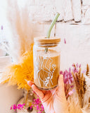 Feminine Floral Glass