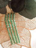 Green Glass Straw for 16oz Glass