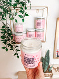 **DISCOUNTED IMPERFECT** Champagne Bubbles, And Dog Snuggles VEGAN Candle