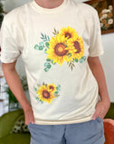 Thrift Find Inspired Sunflowers Tee