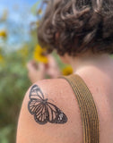 Monarch Butterfly Temporary Tattoo