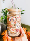 Positive Self-Love 16oz Glass (Lid/Straw sold separately)