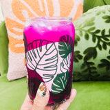 COLD-Activated COLOR- Changing Monstera 16oz Glass
