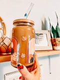 BOHO MONSTERAS Glass 16oz GLASS (Lid/Straw Sold Separately)