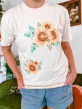 Thrift Find Inspired Sunflowers Tee