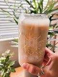 Bumble Bee Iridescent 20oz Glass (lid/straw sold sep)